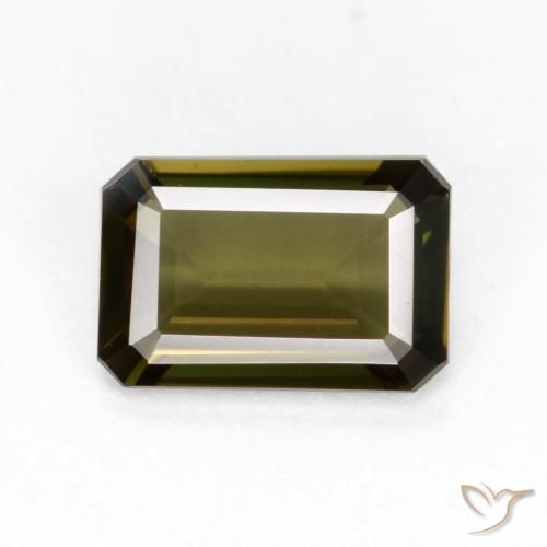 0.88ct Natural Marrón medio Kornerupina, corte esmeralda, VVS-VS