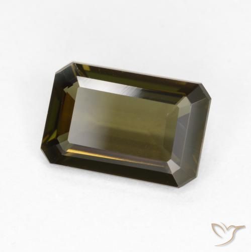 Kornerupina Marrón medio natural de 0.88 ct, Corte Octágono / Esmeralda, VVS-VS