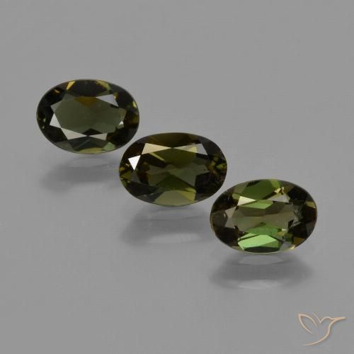 1.52ctw Natural Verde oscuro Kornerupina, Ovalada, VS
