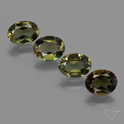 2.60ctw Natural Verde terroso intenso Kornerupina, Ovalada, VVS-VS