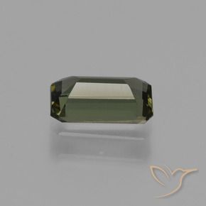 Kornerupina Verde marrón natural de 0.62 ct, Corte Octágono / Esmeralda, VVS