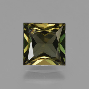 Kornerupina verde natural de 1,32 ct, cuadrado, VS-SI