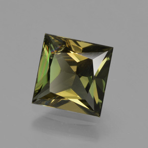 Kornerupina verde natural de 1,32 ct, cuadrado, VS-SI