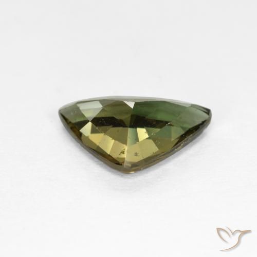 Kornerupina Verde terroso intenso natural de 1.57 ct, Trillón, VS-SI