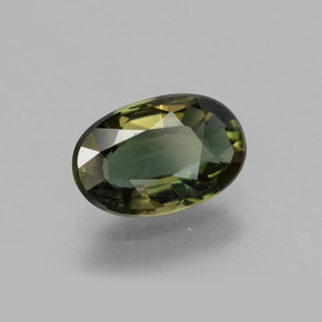 Kornerupina verde natural de 1,99 ct, corte óvalo, VS-SI