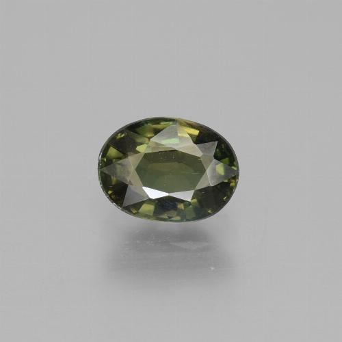 Kornerupina verde natural de 1,25 ct, corte óvalo, VS