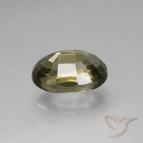 Kornerupina Marrón verdoso natural de 1.85 ct, Ovalada, VS