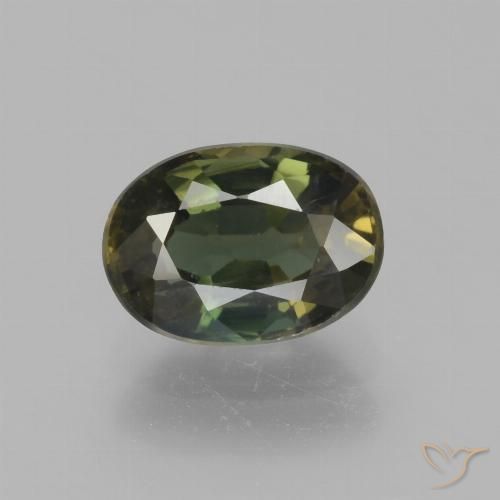1.92ct Natural Verde oscuro Kornerupina, Ovalada, VS