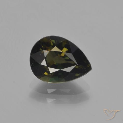 1.90ct Natural Marrón oscuro Kornerupina, En forma de pera, VVS