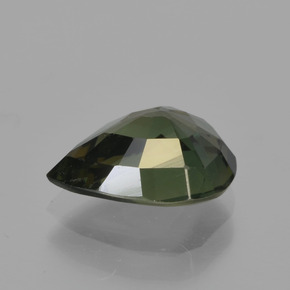 Kornerupina verde natural de 1,86 ct, en forma de pera, VS