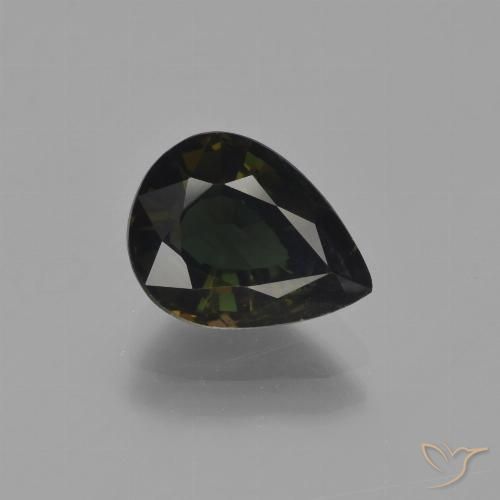 2.61ct Natural Marrón verdoso Kornerupina, En forma de pera, VS