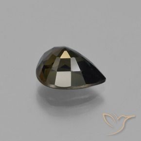 Kornerupina Marrón verdoso natural de 2.61 ct, En forma de pera, VS