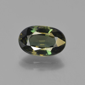 Kornerupina verde natural de 2,24 ct, corte óvalo, VVS-VS