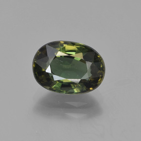 Kornerupina verde natural de 2,18 ct, corte óvalo, VVS