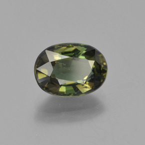 Kornerupina verde natural de 2,18 ct, corte óvalo, VVS