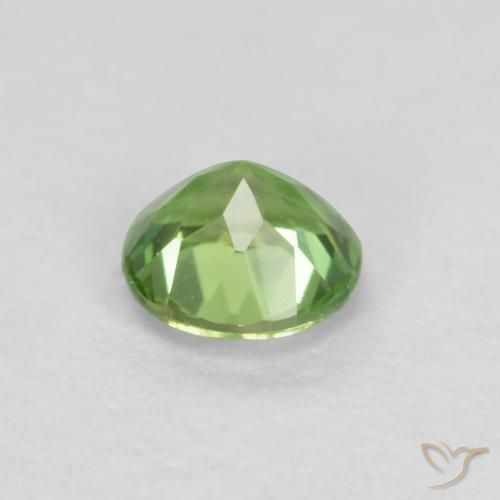 Kornerupina Verde vivo natural de 0.16 ct, Redondo, VVS-VS
