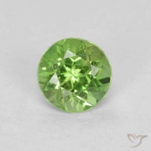 0.23ct Natural Verde lima Kornerupina, Redondo, VS-SI