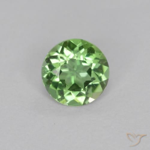 0.13ct Natural Verde claro Kornerupina, Redondo, VS