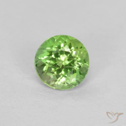 0.19ct Natural Verde vivo Kornerupina, Redondo, SI