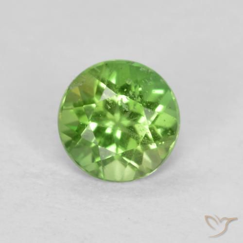 0.19ct Natural Verde medio Kornerupina, Redondo, SI