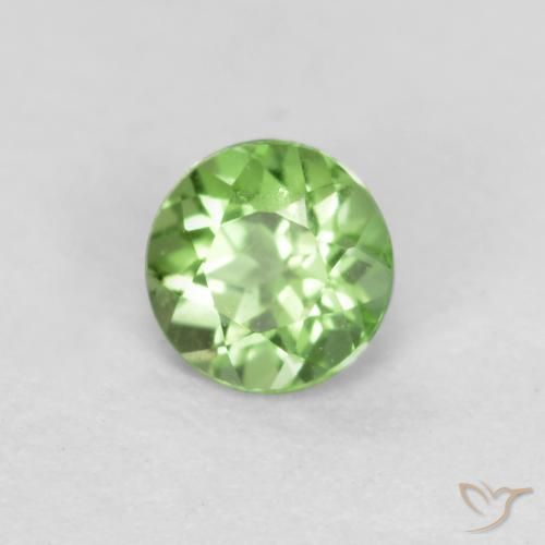 Kornerupina Verde medio natural de 0.16 ct, Redondo, VS