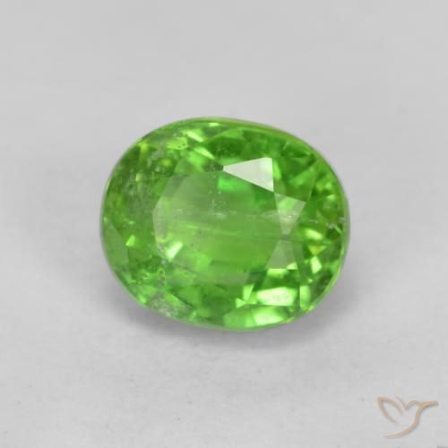 Kornerupina Verde vivo natural de 0.86 ct, Ovalada, SI