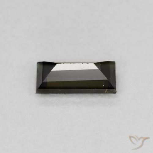Kornerupina Verde marrón natural de 0.48 ct, Corte Baguette, VVS-VS