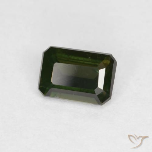 Kornerupina Verde oscuro natural de 0.45 ct, Corte Octágono / Esmeralda, VS