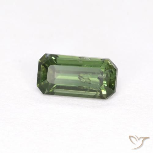 Kornerupina Verde medio natural de 0.48 ct, Corte Octágono / Esmeralda, VS-SI