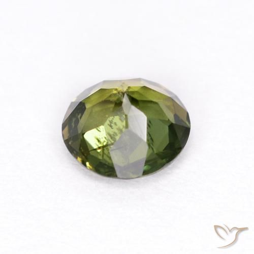 Kornerupina Verde amarillento natural de 0.40 ct, Redondo, VS-SI