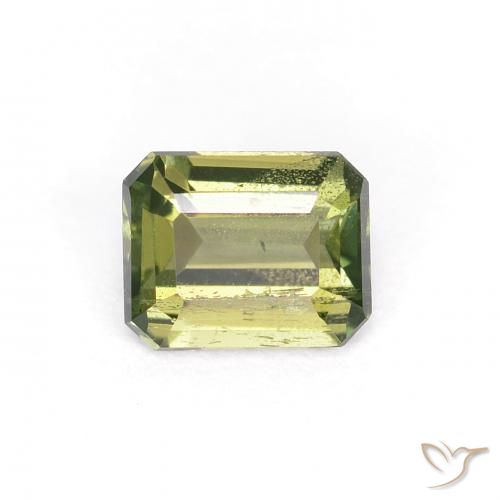 0.41ct Natural Verde marrón Kornerupina, corte esmeralda, VS
