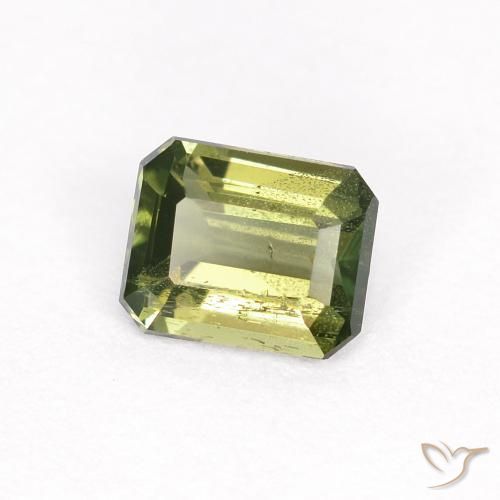 Kornerupina Verde marrón natural de 0.41 ct, Corte Octágono / Esmeralda, VS