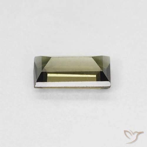 Kornerupina Verde claro natural de 0.35 ct, Corte Baguette, VVS-VS
