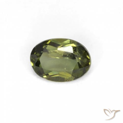 0.37ct Natural Verde bosque claro Kornerupina, Ovalada, VS