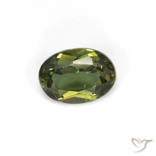 Kornerupina Verde bosque claro natural de 0.37 ct, Ovalada, VS