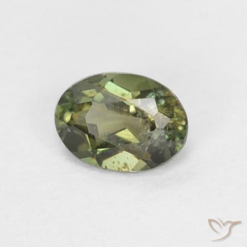 Kornerupina Verde oscuro natural de 0.36 ct, Ovalada, VS-SI
