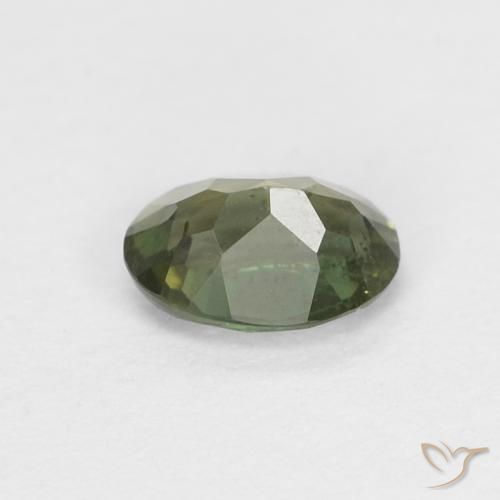 Kornerupina Verde oscuro natural de 0.36 ct, Ovalada, VS-SI