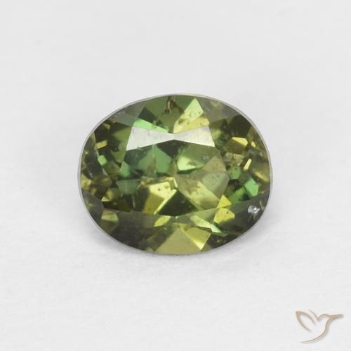 0.43ct Natural Verde amarillento Kornerupina, Ovalada, VS-SI