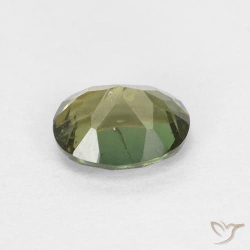 Kornerupina Verde amarillento natural de 0.43 ct, Ovalada, VS-SI