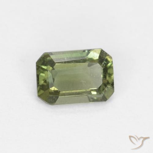 0.31ct Natural Verde bosque cálido Kornerupina, corte esmeralda, VS-SI