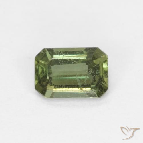 Kornerupina Verde bosque cálido natural de 0.31 ct, Corte Octágono / Esmeralda, VS-SI