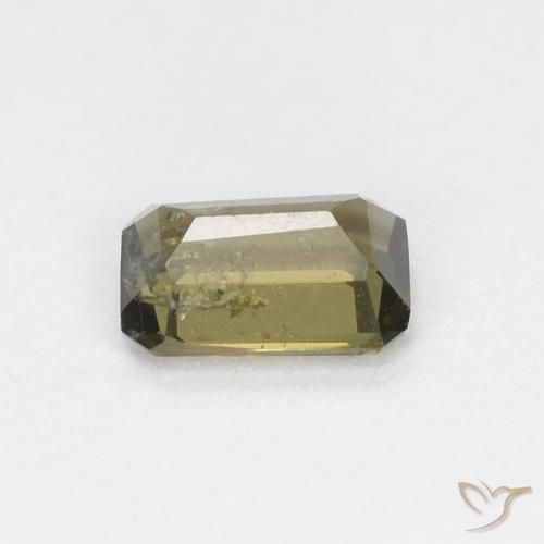 Kornerupina Verde bosque cálido natural de 0.35 ct, Corte Octágono / Esmeralda, VS-SI