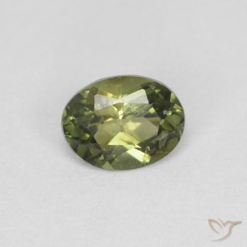 0.33ct Natural Verde bosque cálido Kornerupina, Ovalada, VS-SI