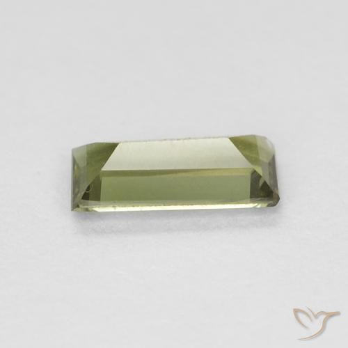 Kornerupina Verde Oliva natural de 0.27 ct, Corte Baguette, VVS-VS