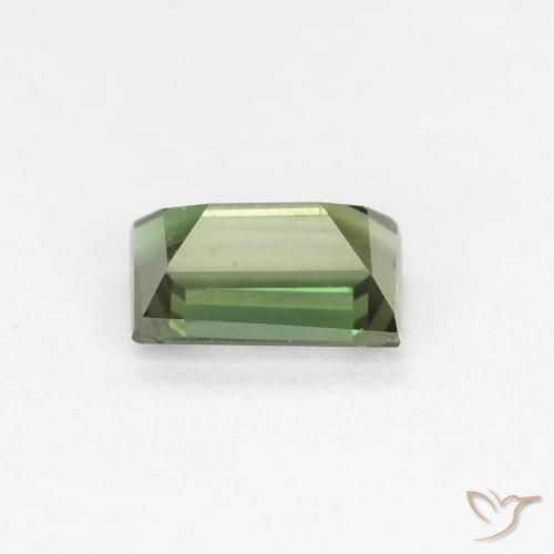 Kornerupina Verde cálido natural de 0.34 ct, Corte Baguette, VVS