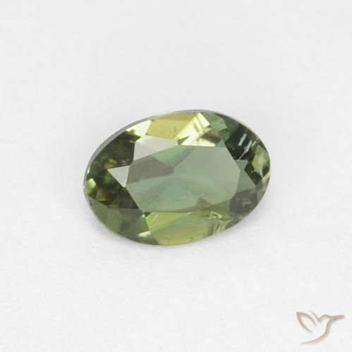 Kornerupina Verde oscuro natural de 0.33 ct, Ovalada, VS-SI