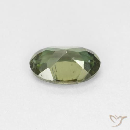 Kornerupina Verde oscuro natural de 0.33 ct, Ovalada, VS-SI