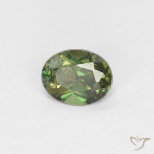 Kornerupina Verde bosque natural de 0.28 ct, Ovalada, VS-SI