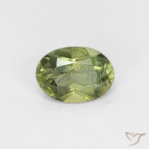 0.33ct Natural Verde cálido Kornerupina, Ovalada, VS-SI