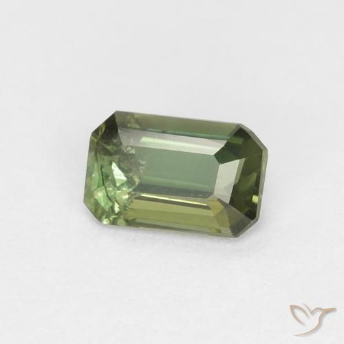 Kornerupina Verde oscuro natural de 0.31 ct, Corte Octágono / Esmeralda, VS-SI